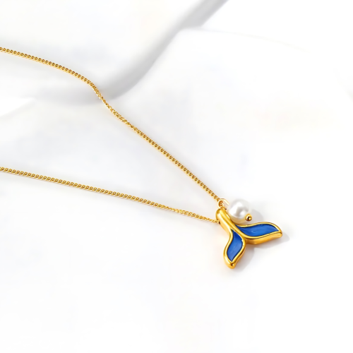 Pearl and Tail Necklace - Image 3