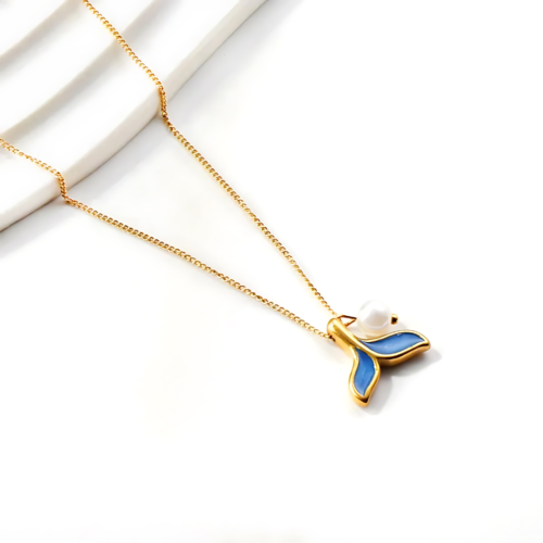 Pearl and Tail Necklace - Image 2